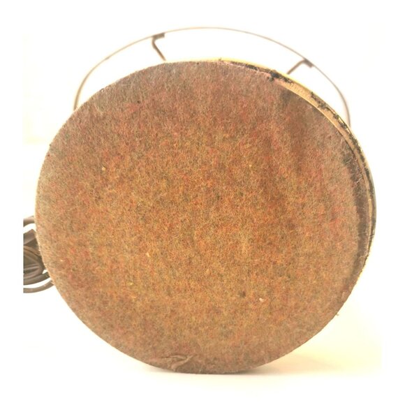 Table Lamp Beautiful Milk Glass Ribbed Shade Brass Base Vintage Rare Italy - Picture 15 of 15